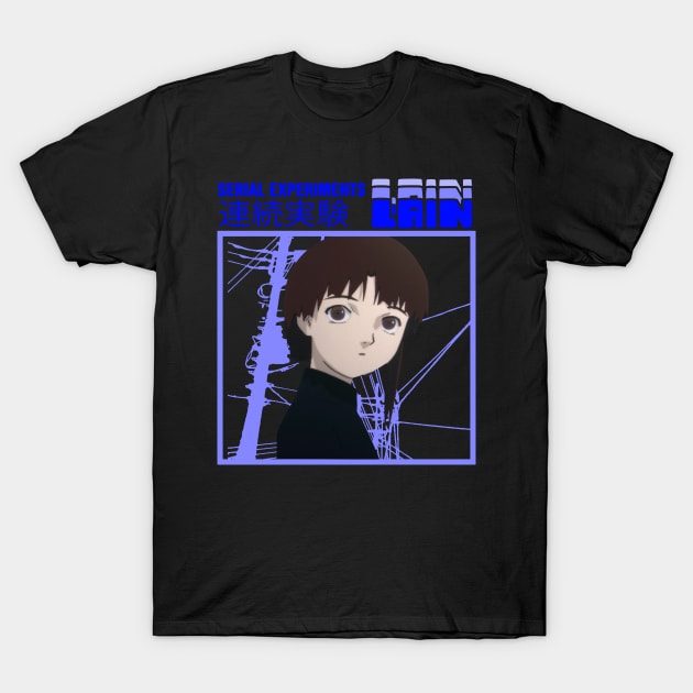 Lain Experiments T-Shirt by SharleenV80